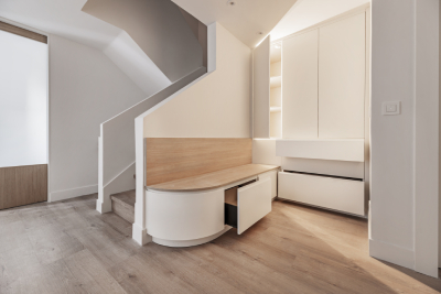 Meubles sur mesure en bois pour votre entrée