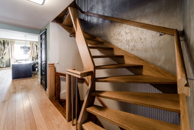 Exemple d'escalier sur mesure par un menuisier